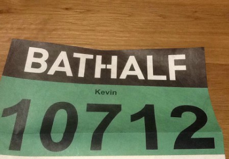 Bath Half Marathon Number - Crohns and Colitis