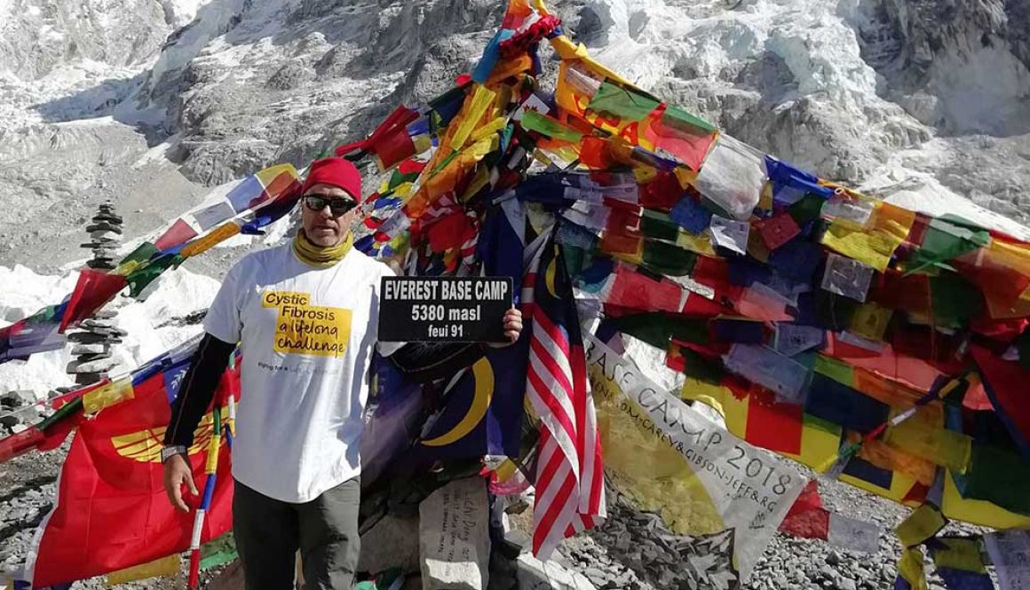Kevin Miller Reaches Everest Base Camp
