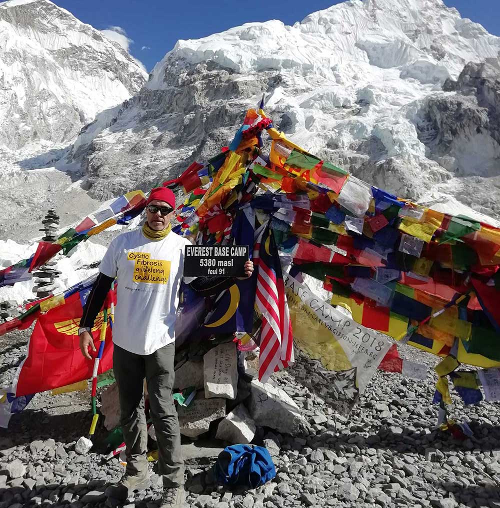 Kevin Miller Reaches Everest Base Camp